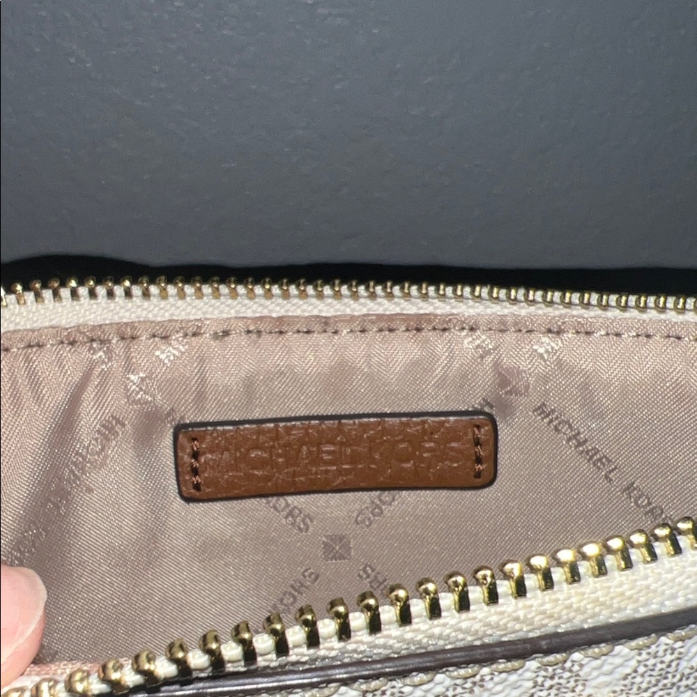 Michael Kors Tan Monogram Clutch - Picture 4 of 7